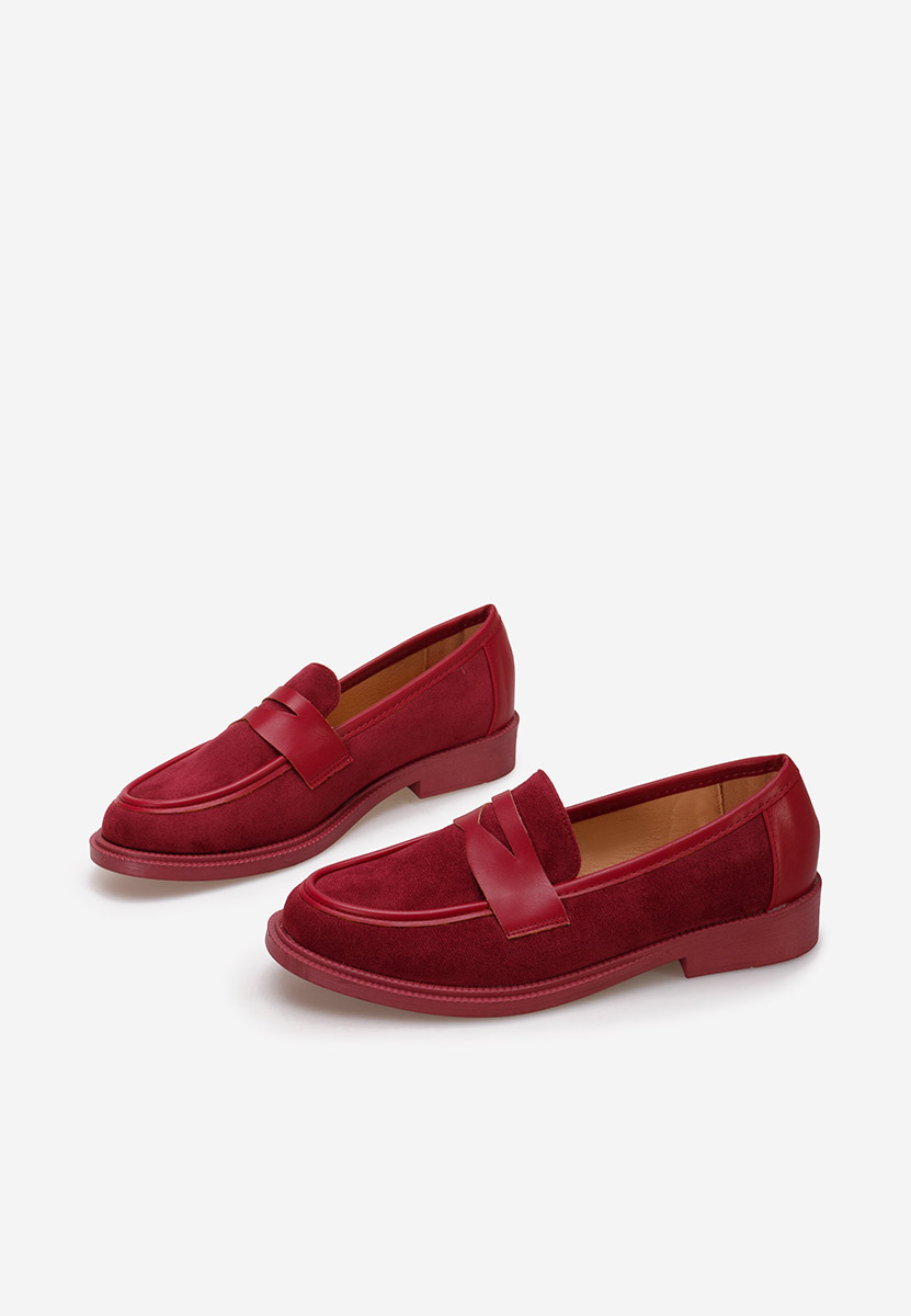  Loafer dama Canberra vinsko crvena