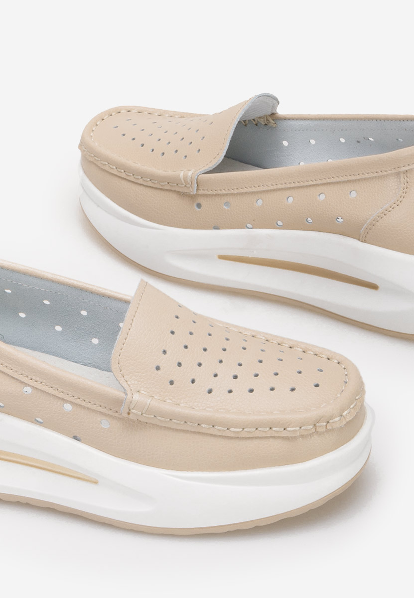 Mokasinke ženske Laurea bež