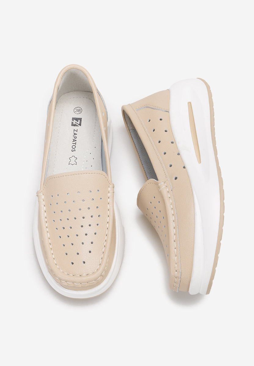 Mokasinke ženske Laurea bež