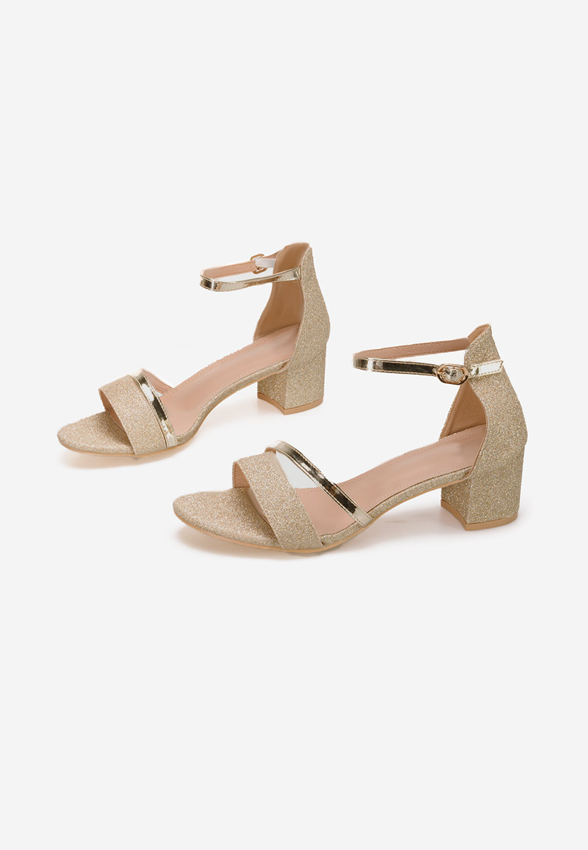 Ženske sandale elegantne Malena V5 zlatno
