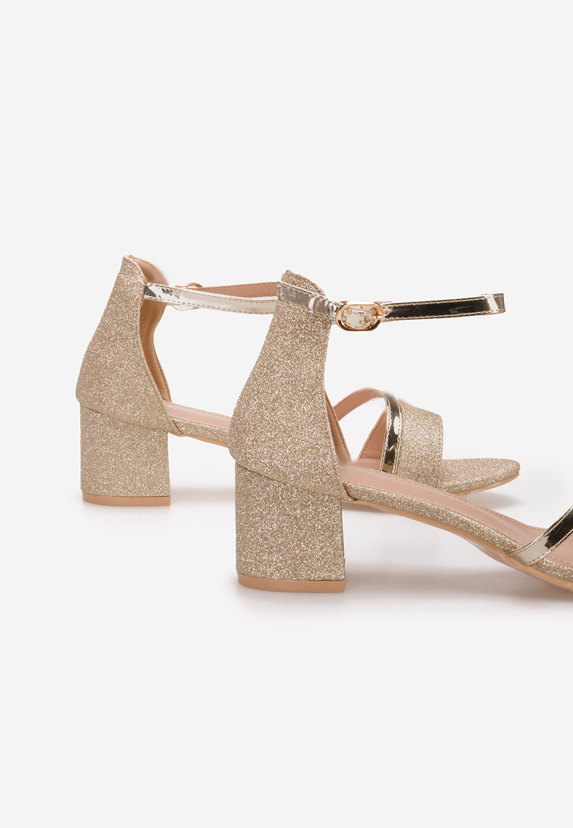 Ženske sandale elegantne Malena V5 zlatno
