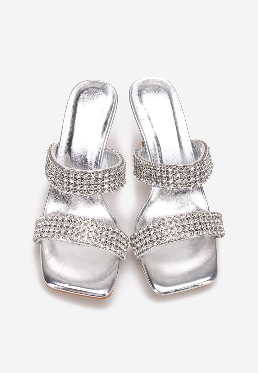 Papuče za ženske Sirtrea srebrno