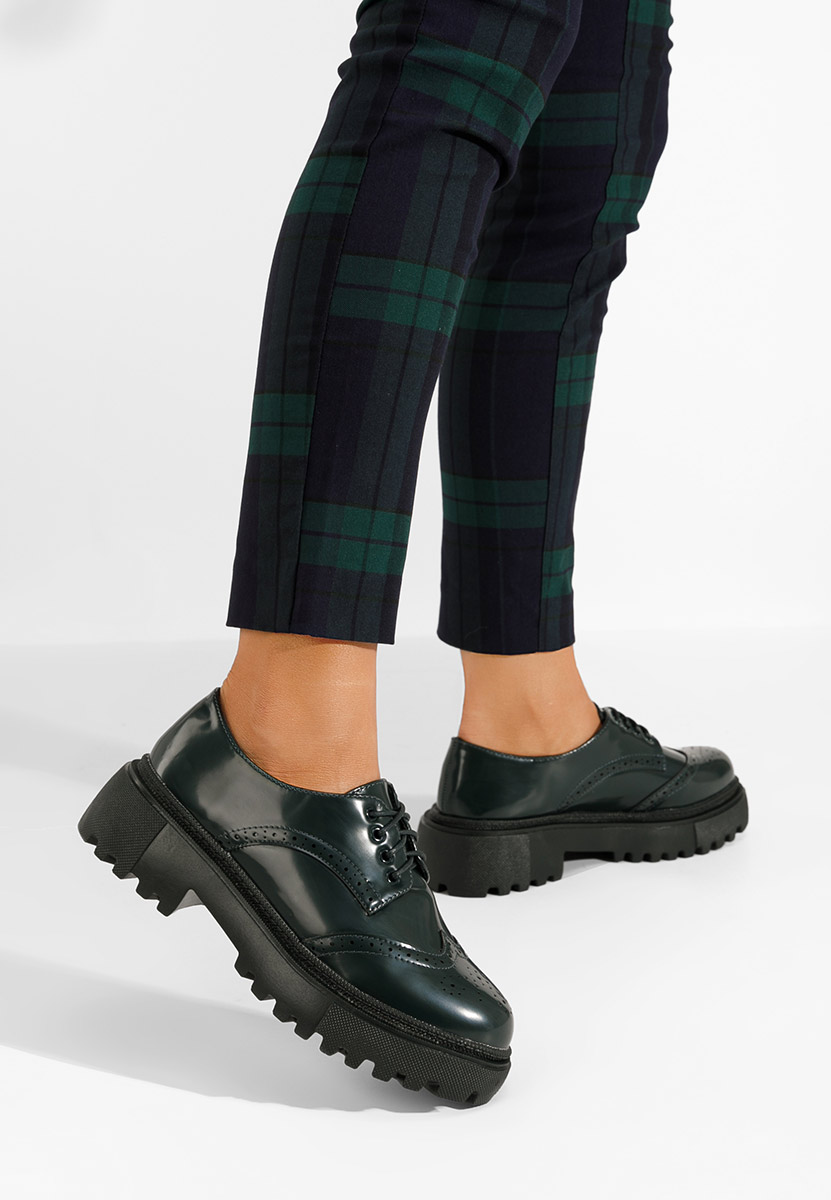 Ženske cipele oksfordice Sidoma zeleno