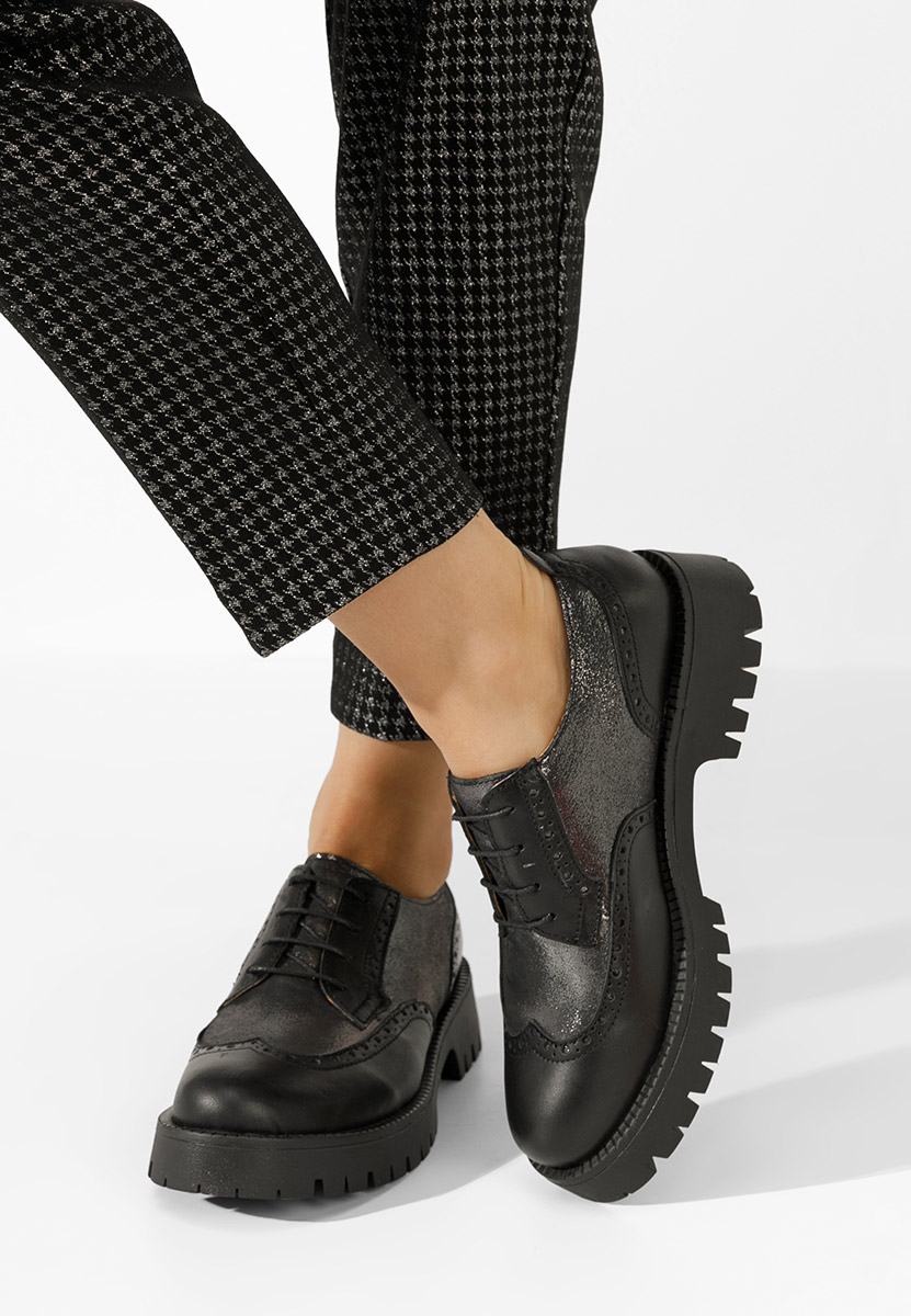 Ženske cipele oksfordice Flexa crno