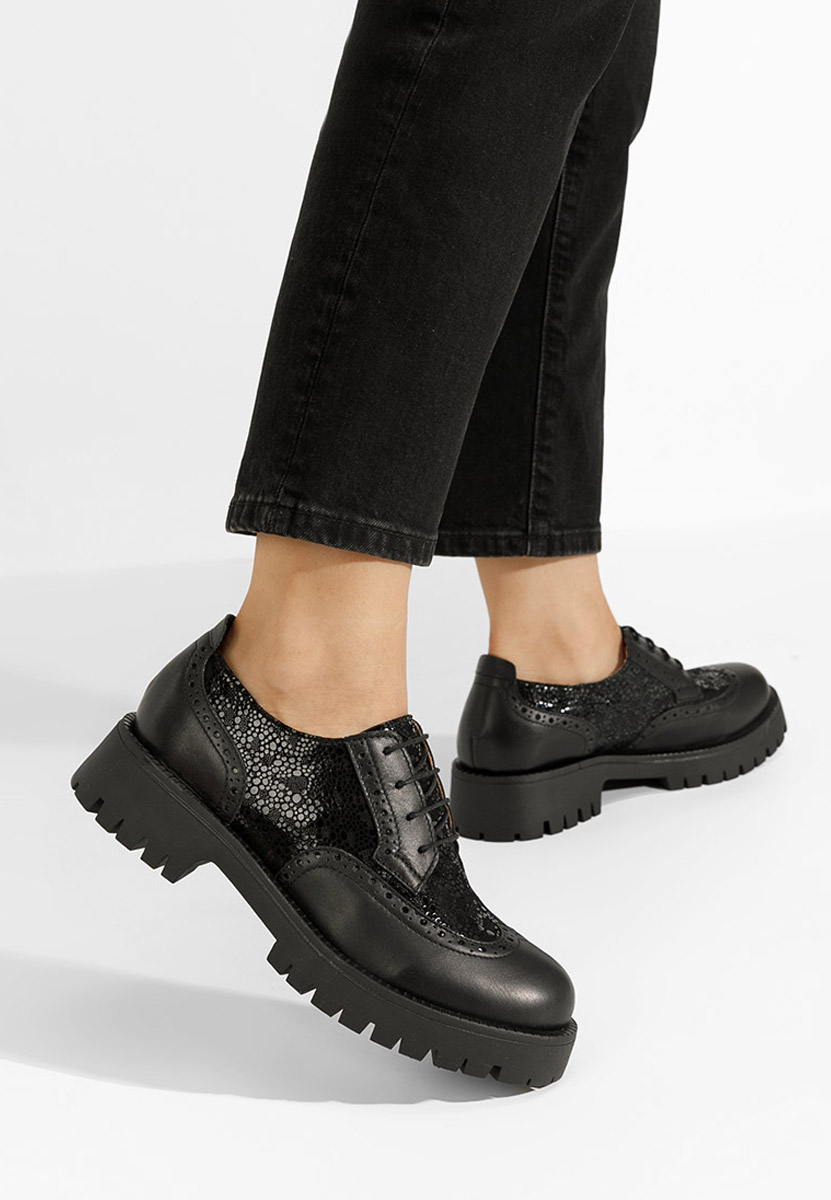 Ženske cipele oksfordice Flexa V4 crno