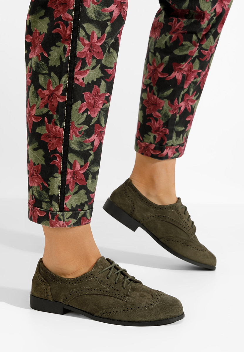 Ženske cipele oksfordice Rumelia zeleno