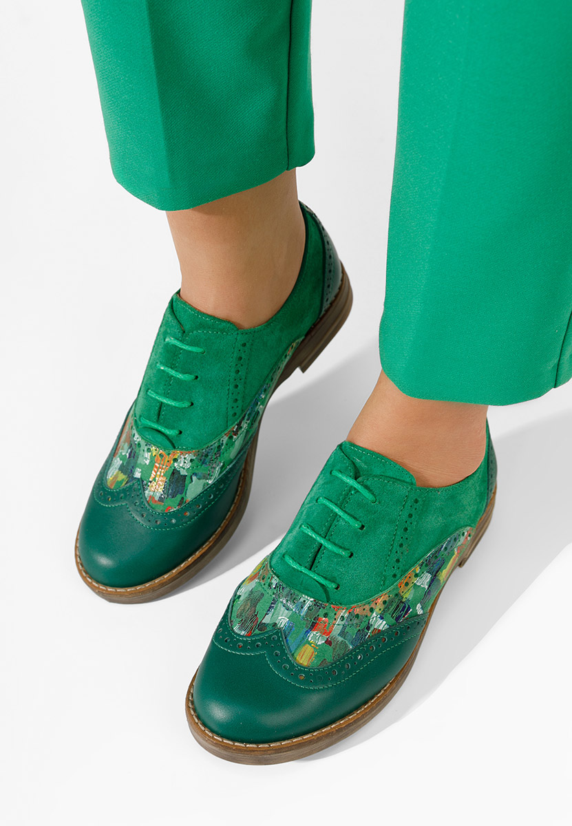 Ženske cipele oksfordice Emily V2 zeleno