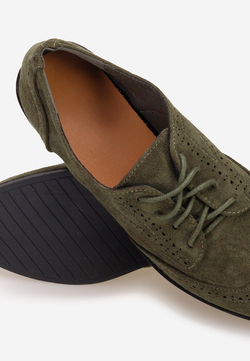 Ženske cipele oksfordice Rumelia zeleno