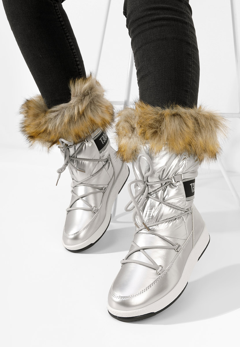 Ženske Čizme za snijeg Tasara srebrno