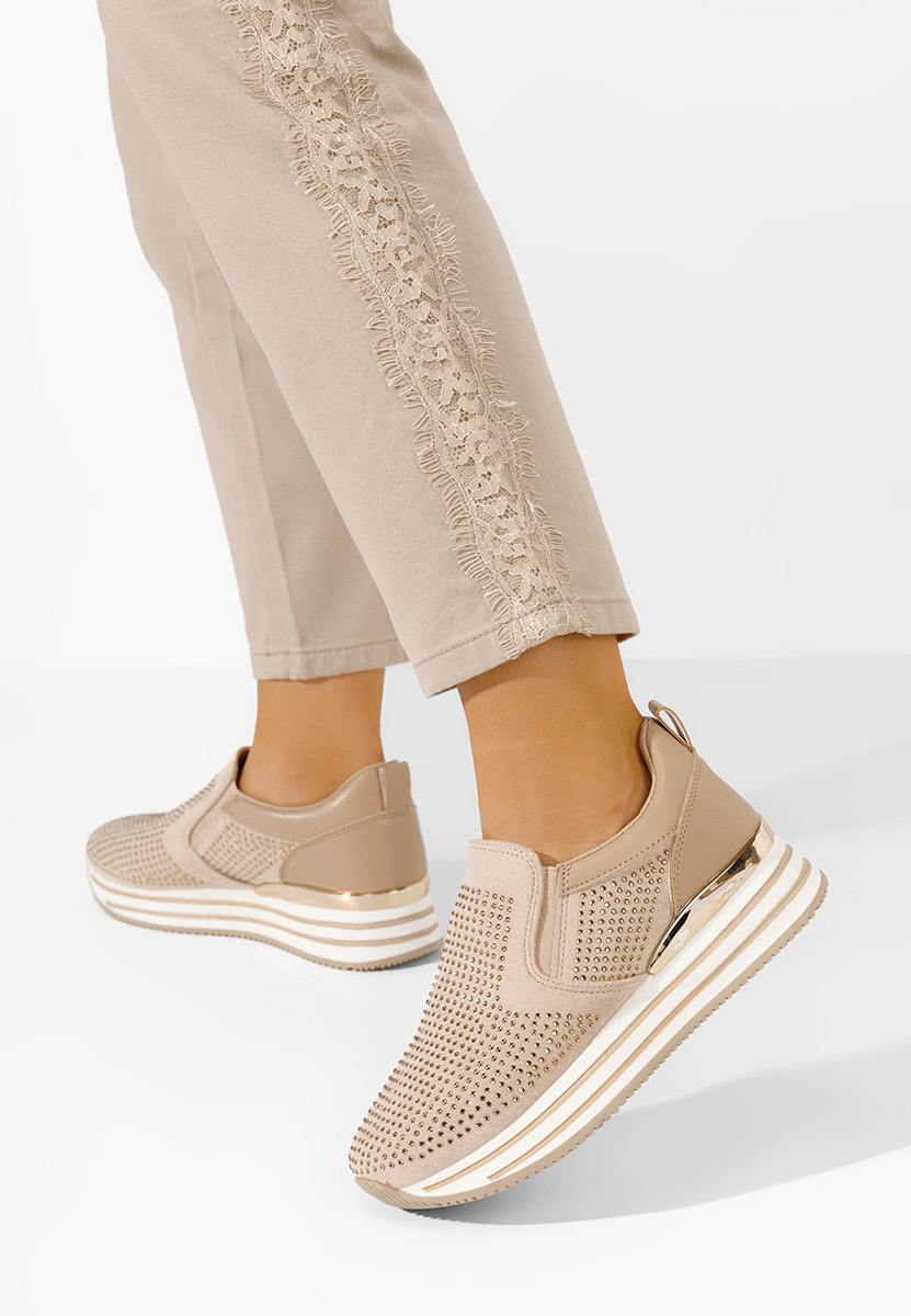 Tenisice sa platformom Vilera kaki