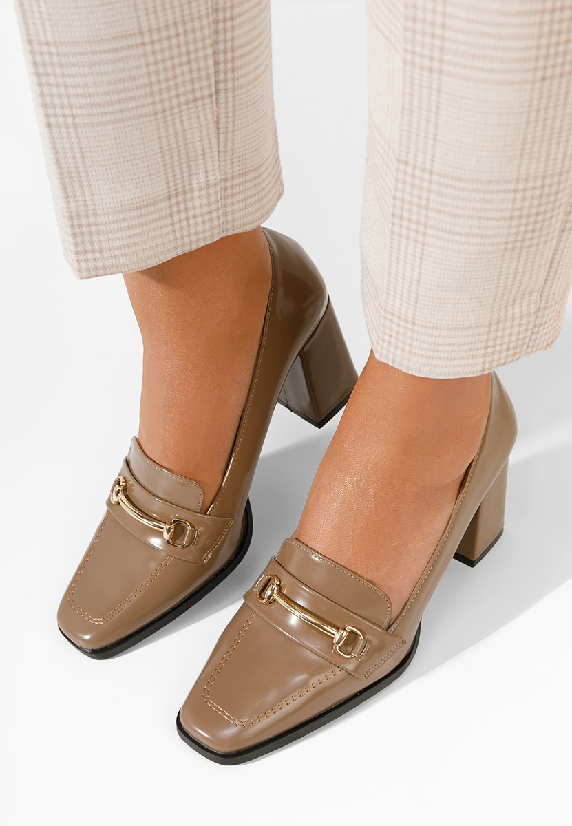 Loafers cipele Noriana kaki