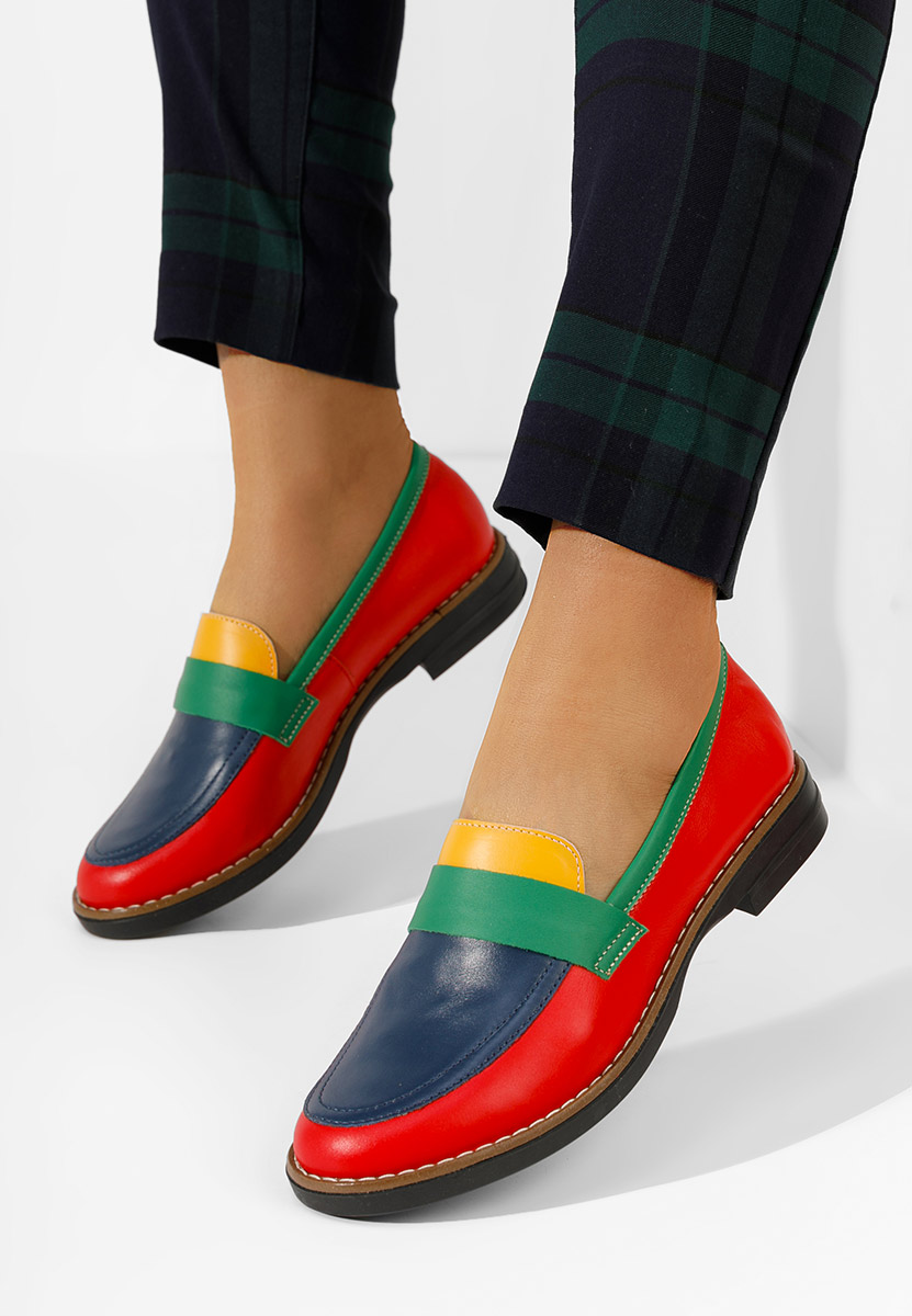 Mokasinke od prirodne kože Aleda Šareno