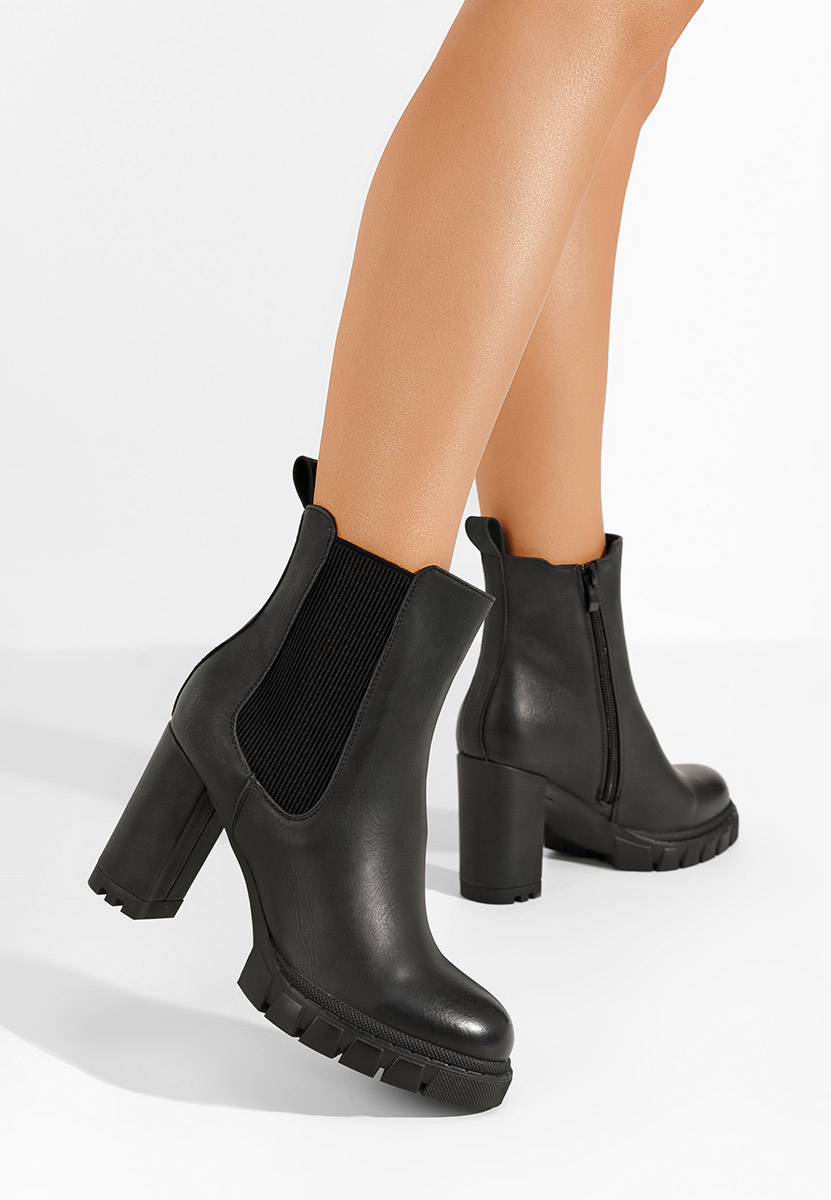 Gležnjače na block petu Veloria crno