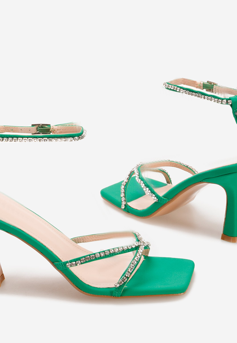 Sandale elegantne Zephyrine zeleno