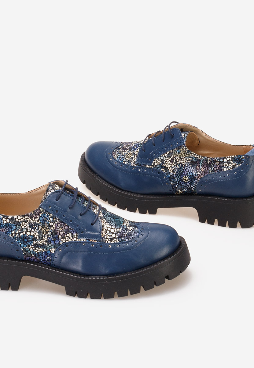 Ženske cipele oksfordice Flexa plavi
