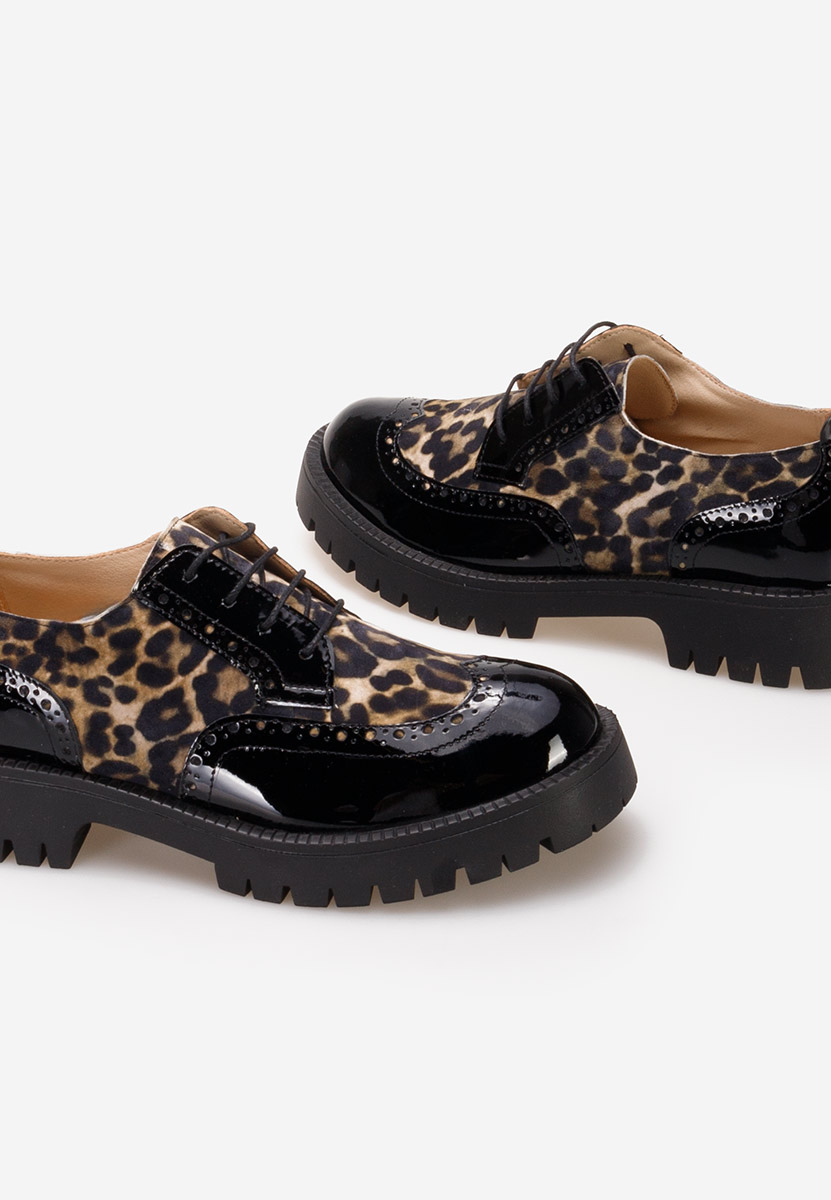 Ženske cipele oksfordice Flexa leopardi