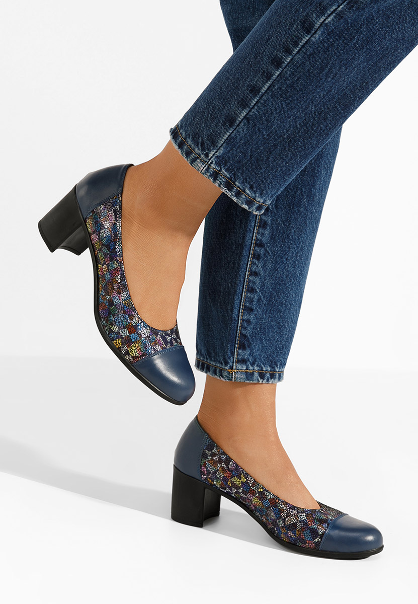Kožne cipele na petu Judy V2 Šareno