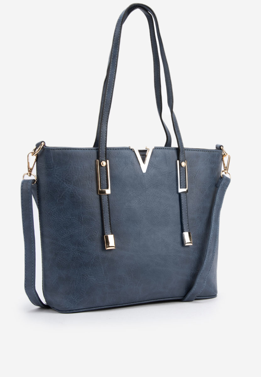 Torba za rame Alison plavo navy