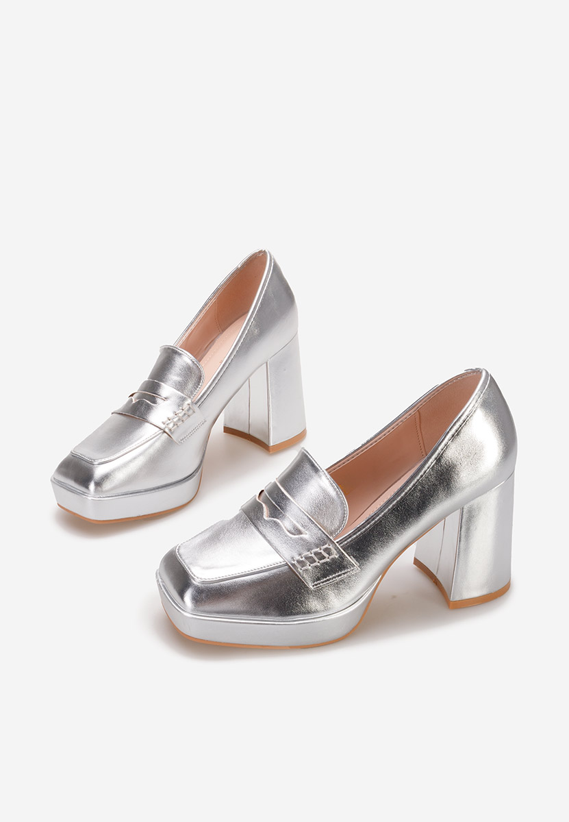 Loafers cipele Alidia srebrno