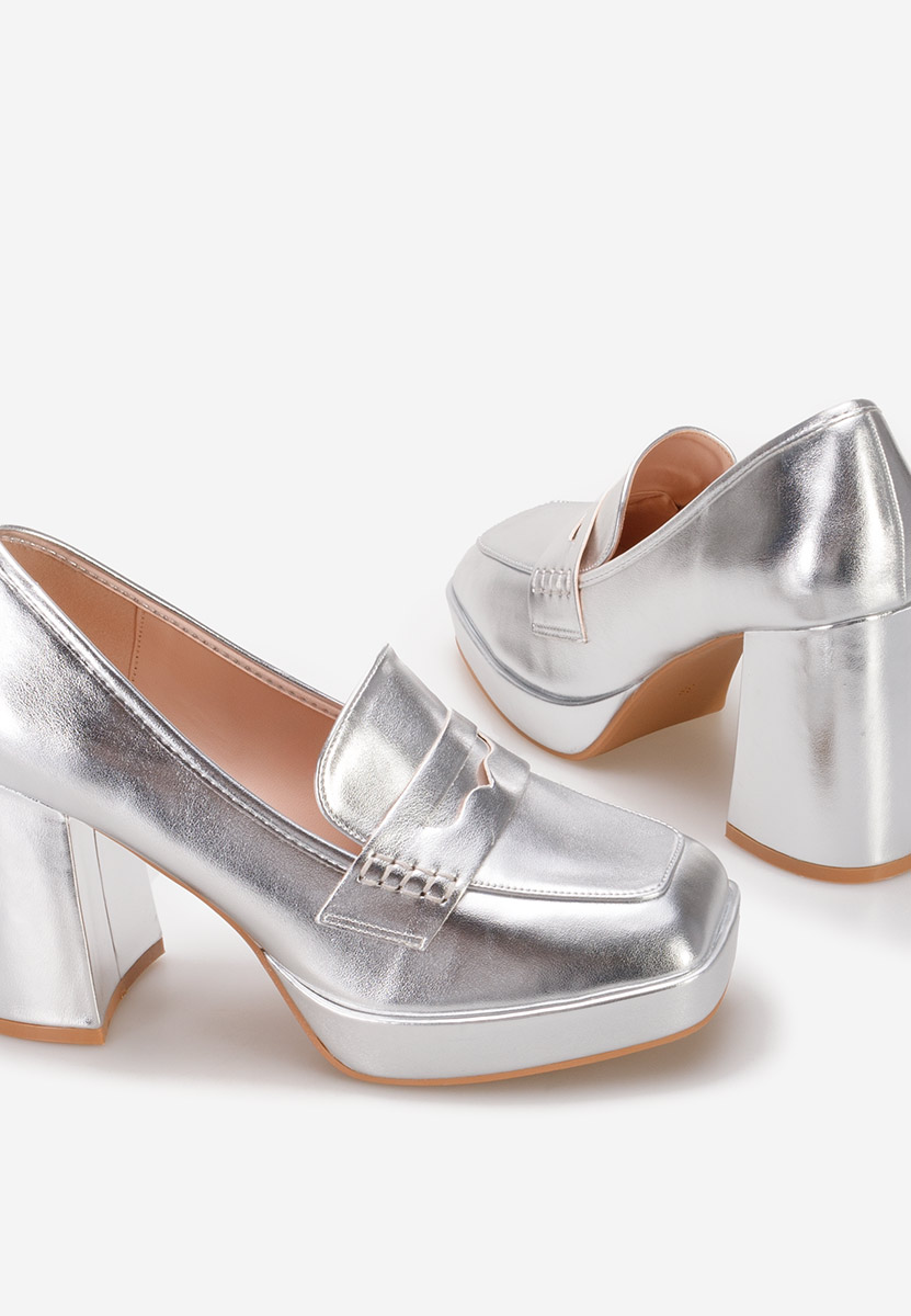 Loafers cipele Alidia srebrno