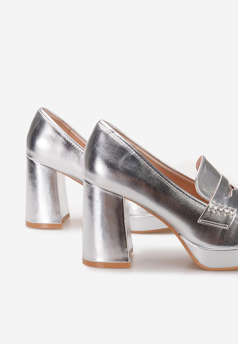 Loafers cipele Alidia srebrno