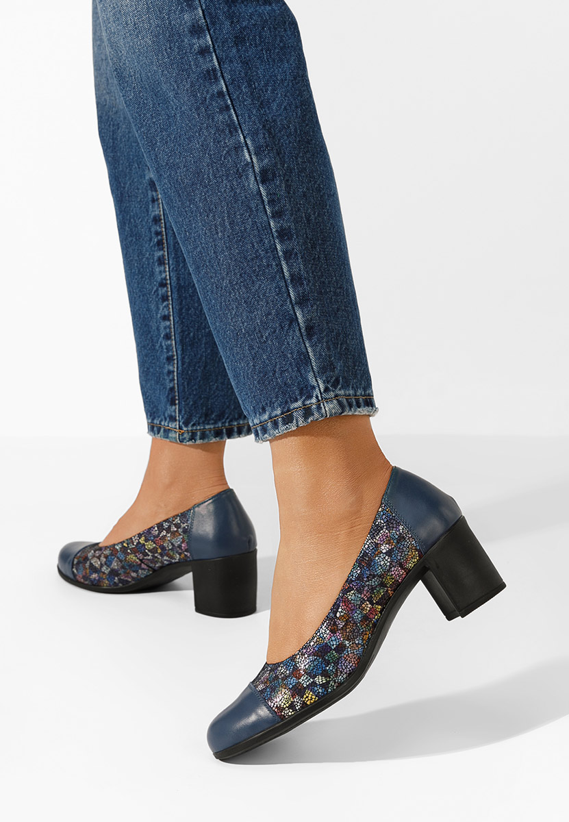 Kožne cipele na petu Judy V2 Šareno