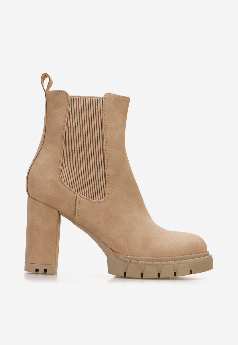 Gležnjače na block petu Veloria kaki