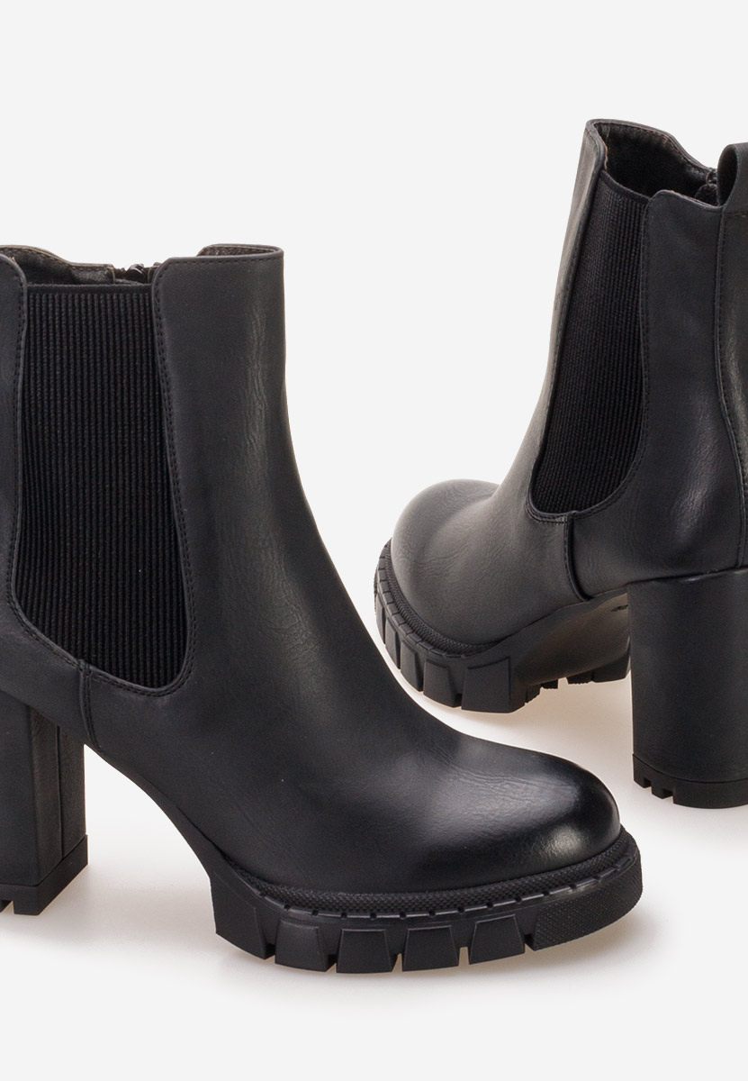 Gležnjače na block petu Veloria crno