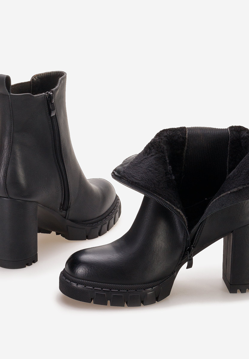 Gležnjače na block petu Veloria crno