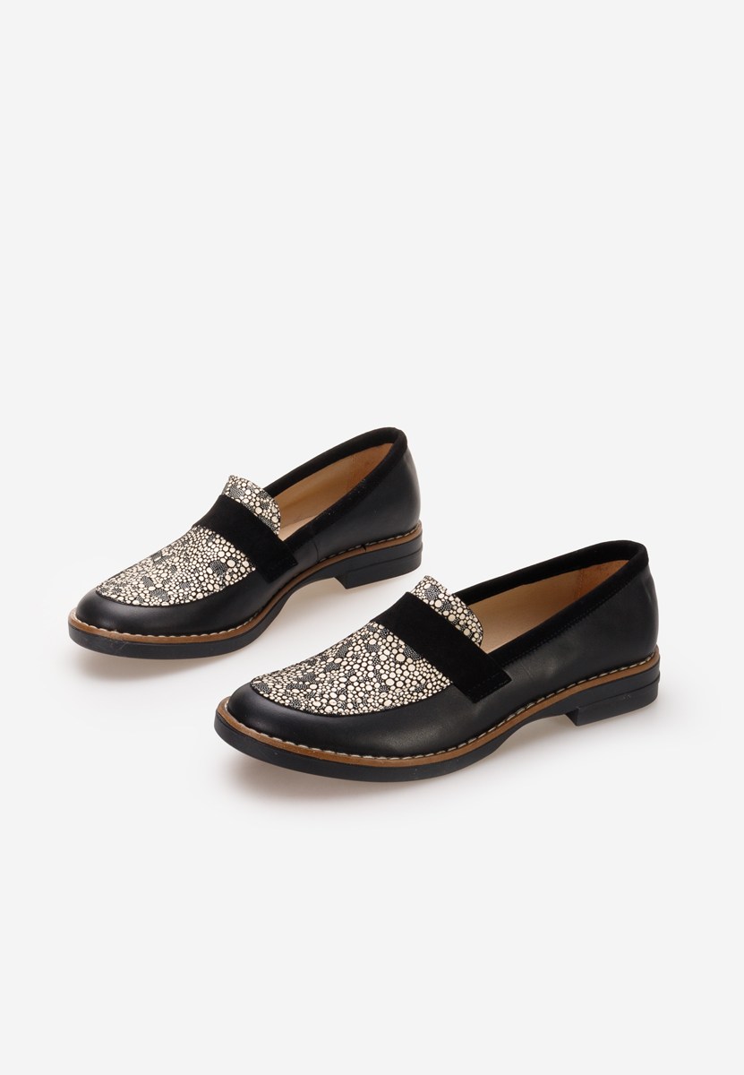 Mokasinke od prirodne kože Aleda crno