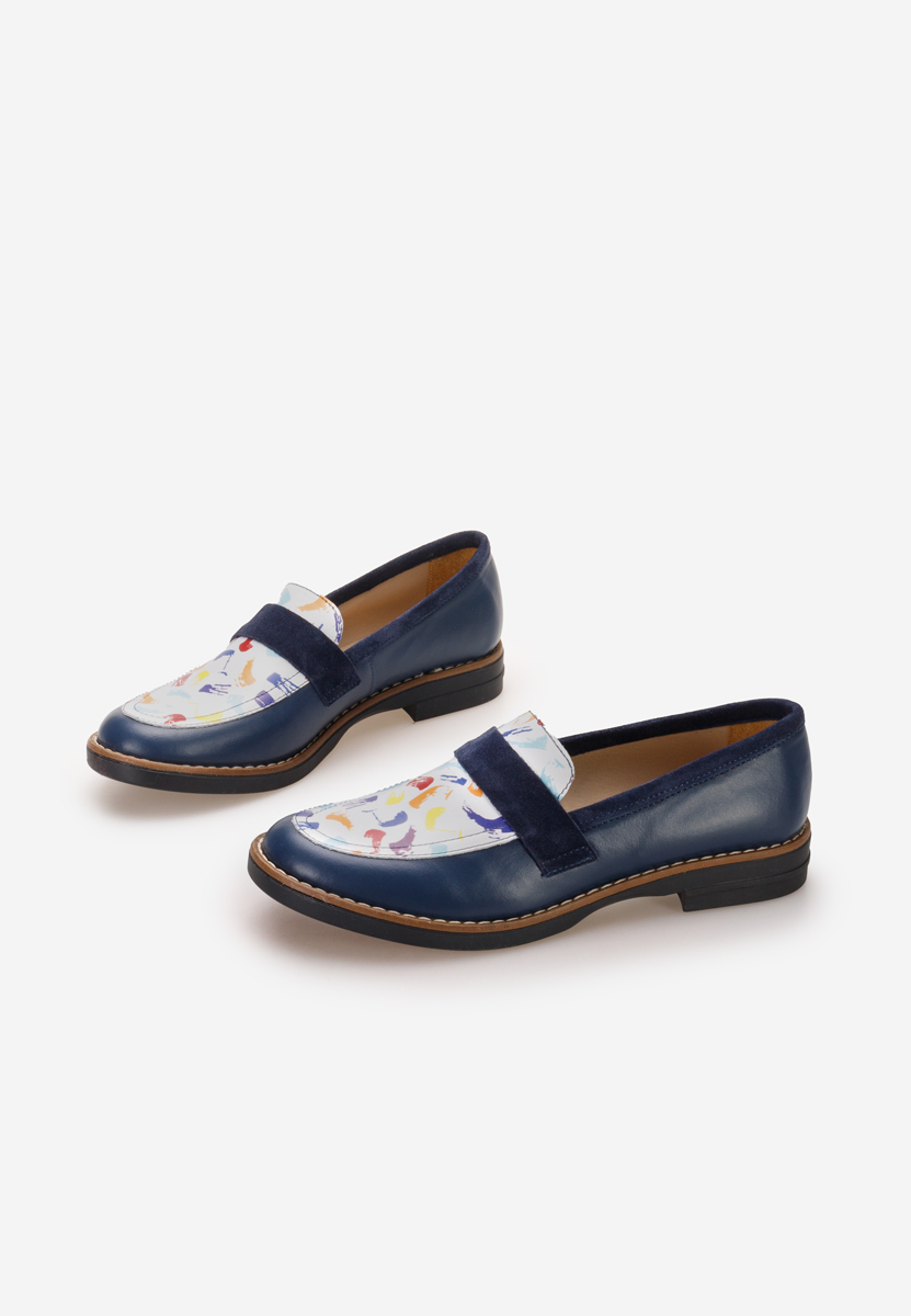 Ženske loaferice Aleda V4 plavo navy