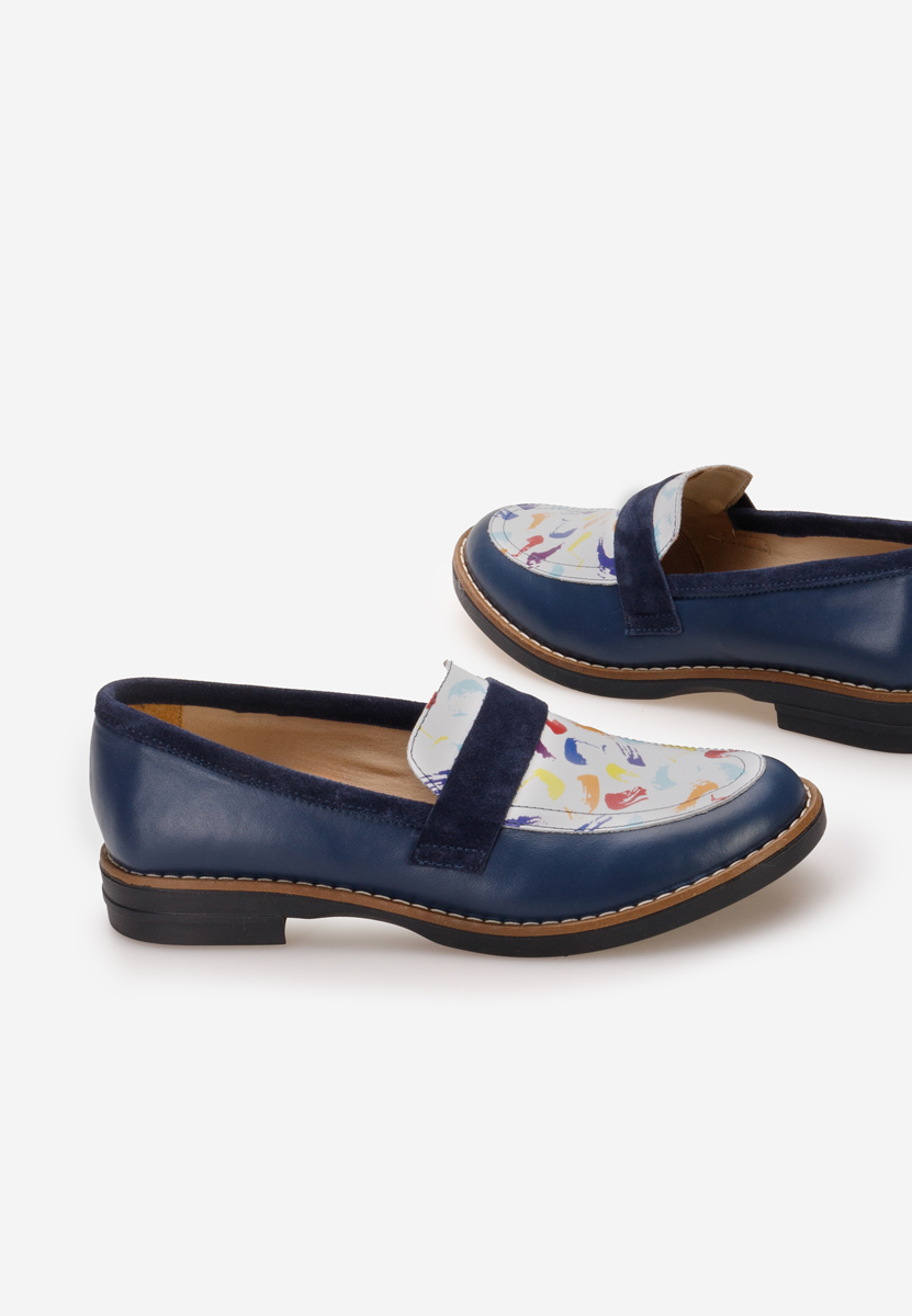 Ženske loaferice Aleda V4 plavo navy