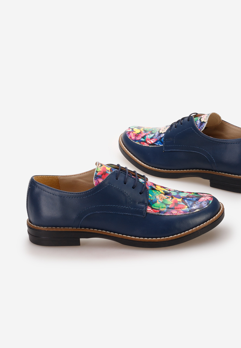 Kožne cipele derby Radiant V4 plavo navy