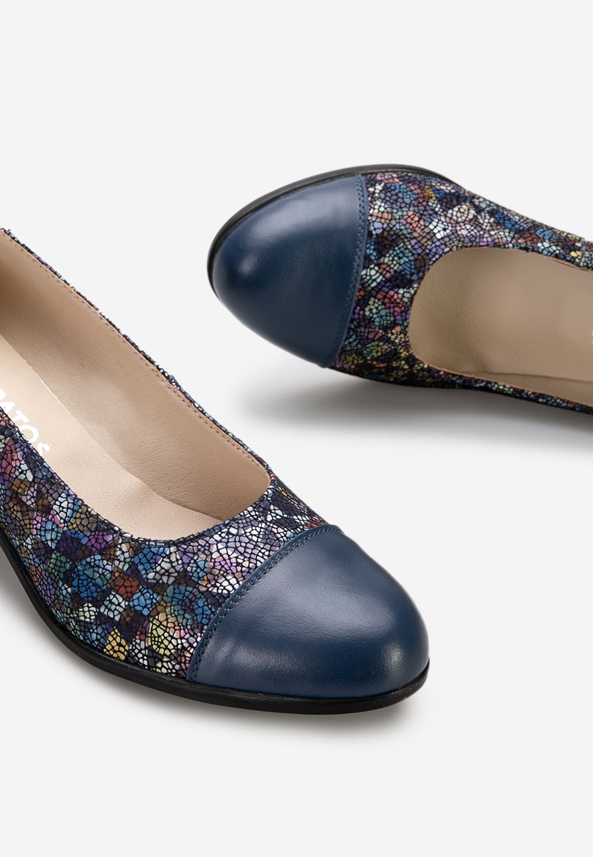 Kožne cipele na petu Judy V2 Šareno
