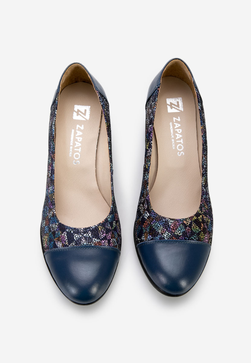 Kožne cipele na petu Judy V2 Šareno