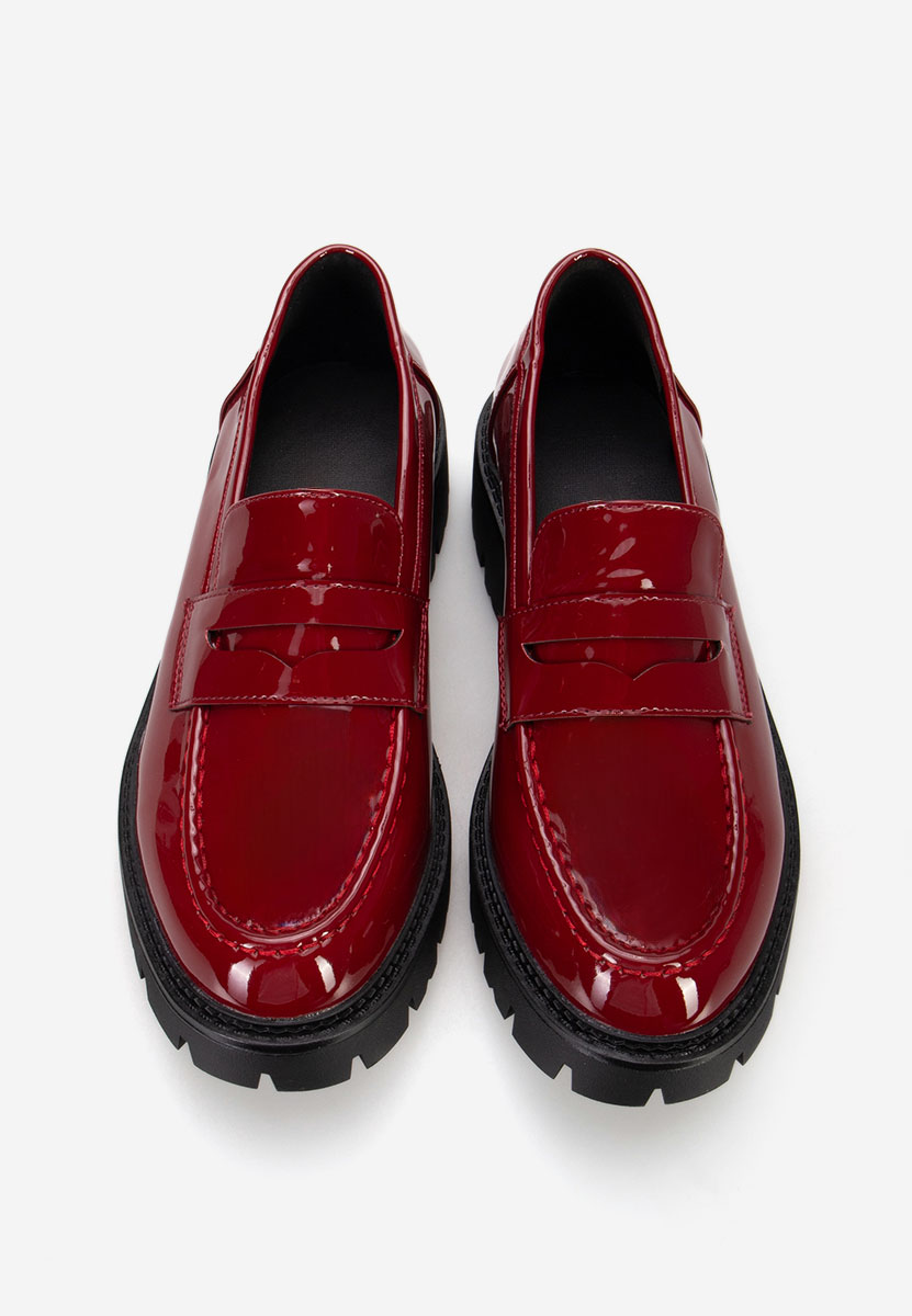 Mokasinke ženske Zampa vinsko crvena