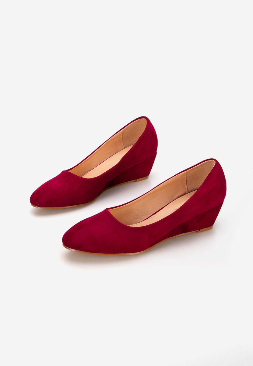 Cipele s platformom Orsola vinsko crvena