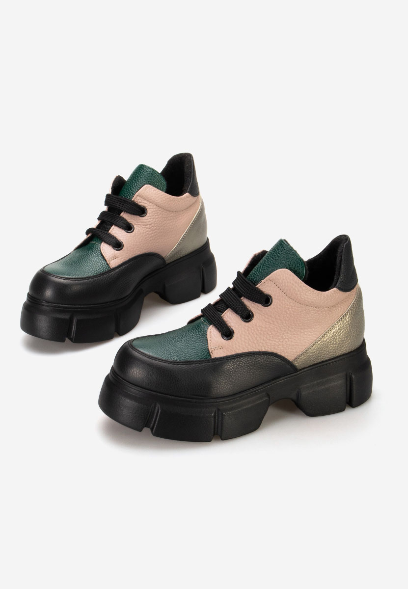 Kožne ženske gležnjače Kianna Šareno