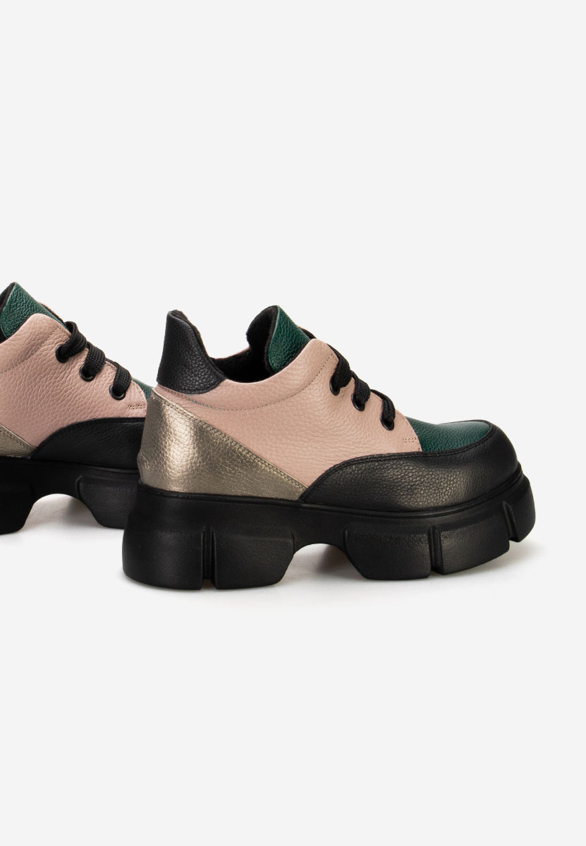 Kožne ženske gležnjače Kianna Šareno