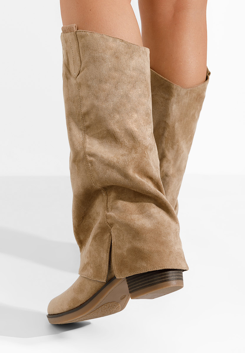 Ženske čizme Chandana kaki