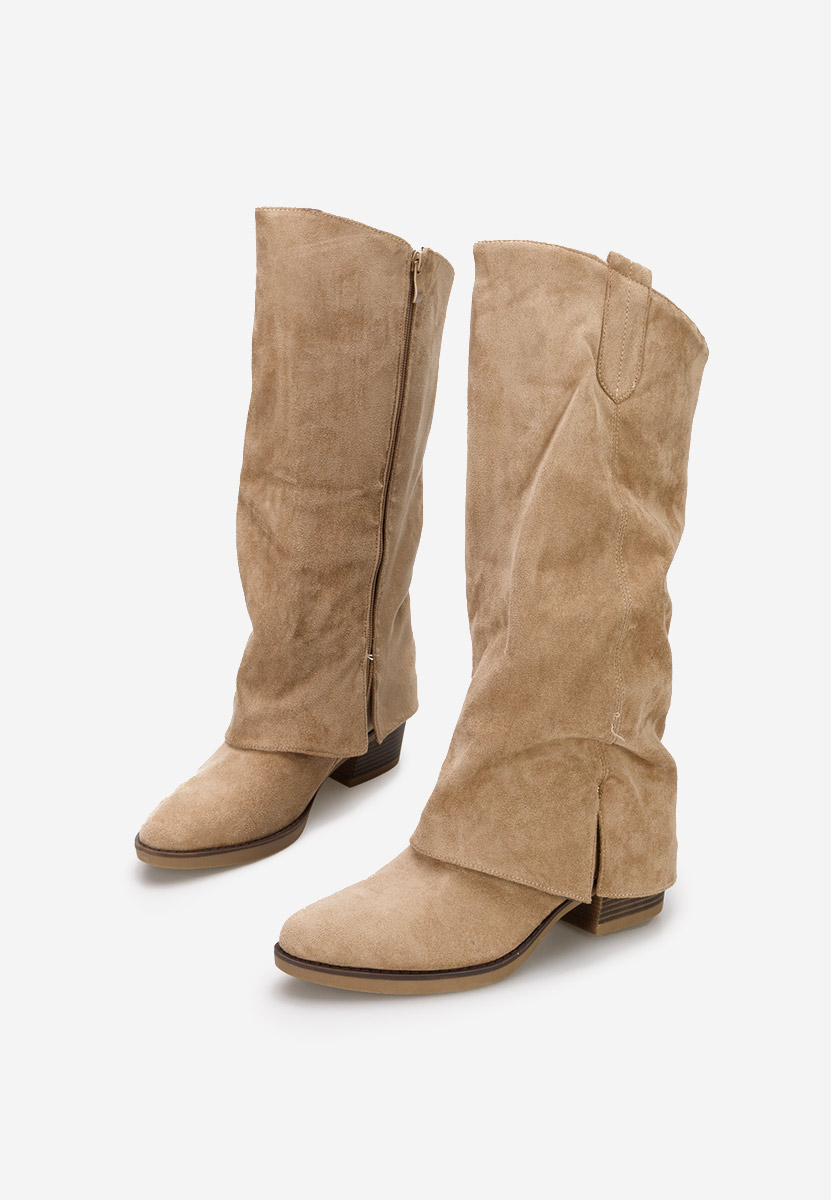 Ženske čizme Chandana kaki