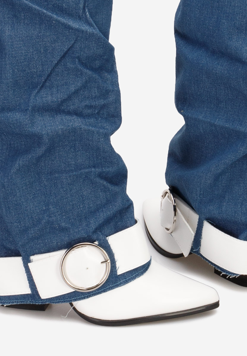 Čizmice na blok petu Elisia V3 denim