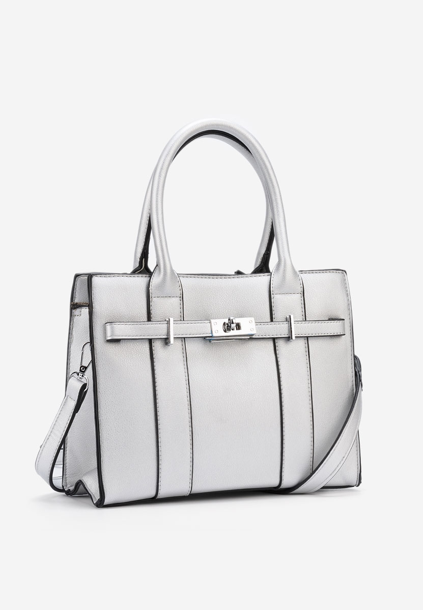 Ručna torba Yvesa srebrno