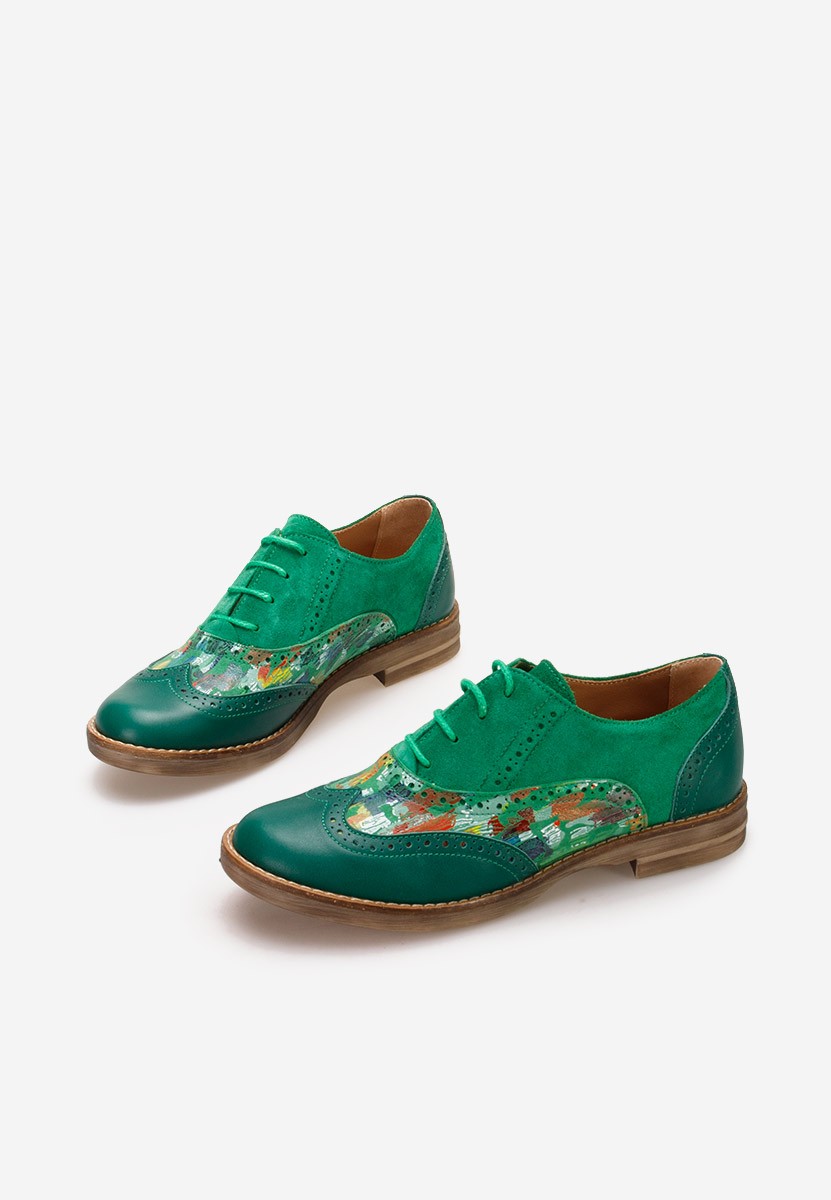 Ženske cipele oksfordice Emily V2 zeleno