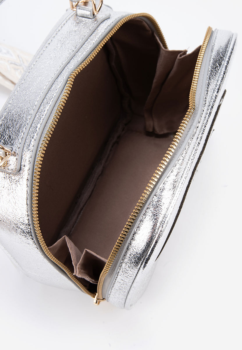 Torba Crossbody Julisa srebrno