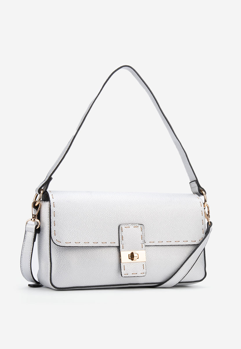 Ručna torba Emilea srebrno