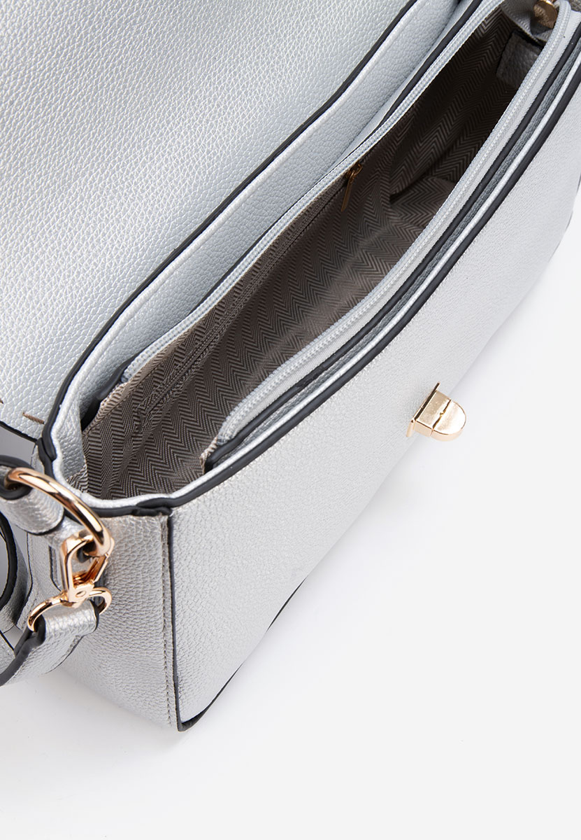 Ručna torba Emilea srebrno
