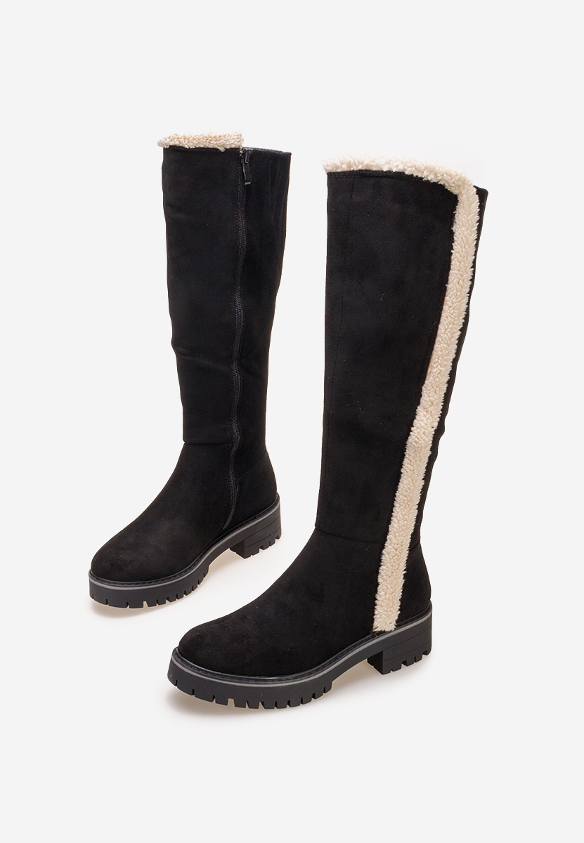 Ravne čizme Tiziana crno