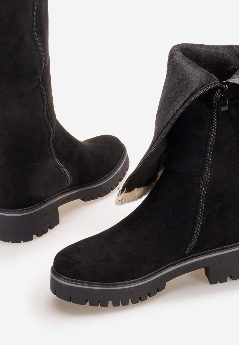 Ravne čizme Tiziana crno