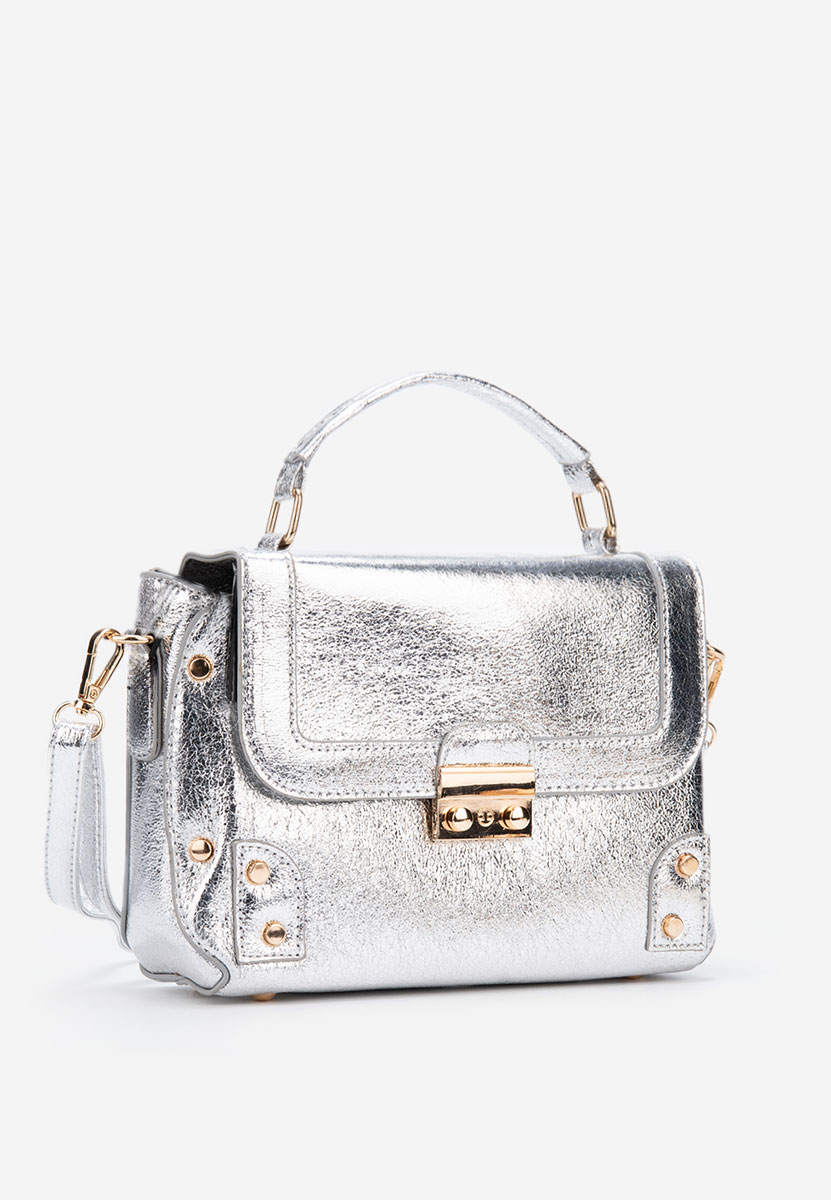 Ručna torba Aneka srebrno
